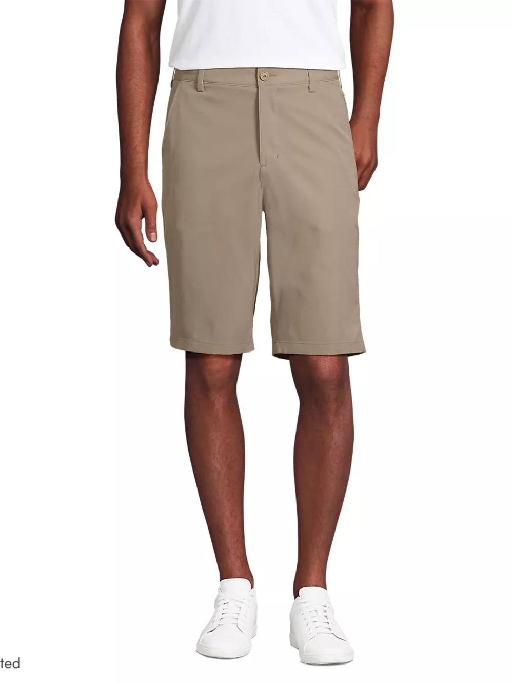 Lands’ End School Uniform Men's Classic Active Performance 11" Chino Shorts